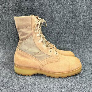 Altama Combat Boots Men's Size 10R Tan Suede Tactical Vibram Outdoor‎ Work Boots